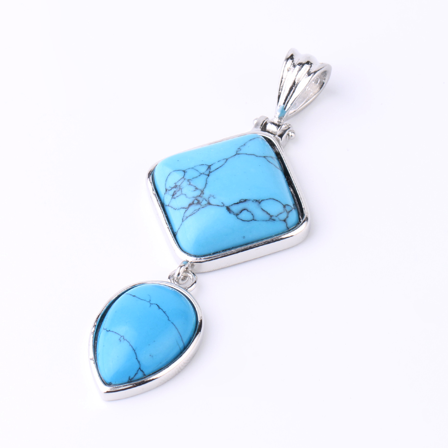 Pendentif en Turquoise "Stabilité & Empathie"