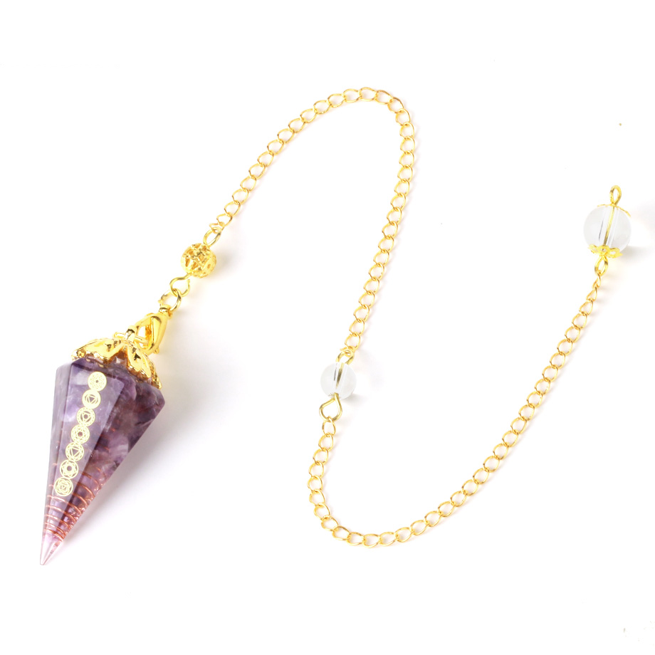 Pendule Guérison en Améthyste "Force & Sagesse"