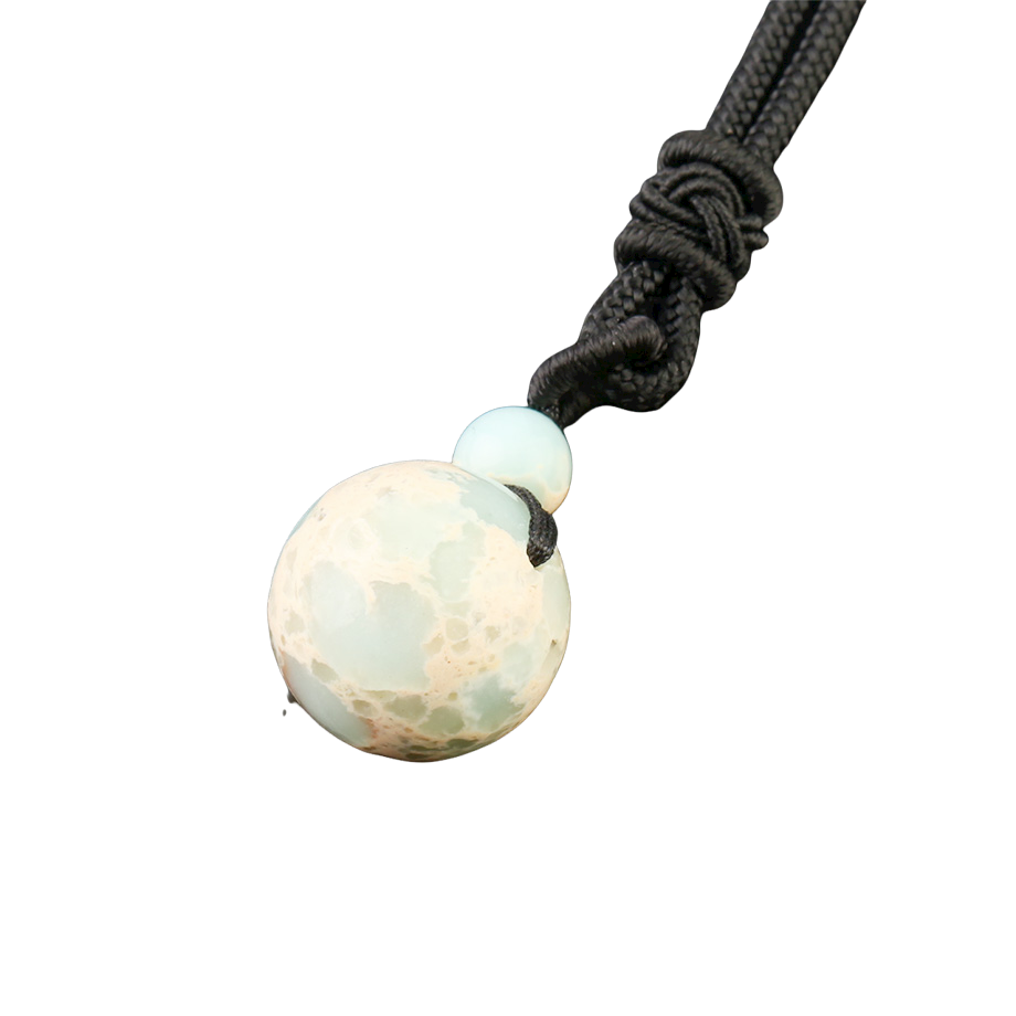 Cordon et son Pendentif Guérison en Turquoise "Stabilité & Empathie"