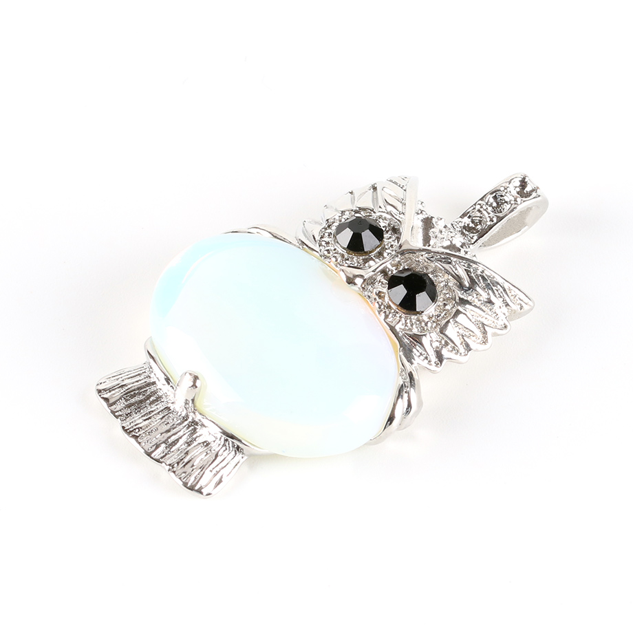 Pendentif Reiki en Opale "Créativité & Spontanéité" - Chouette