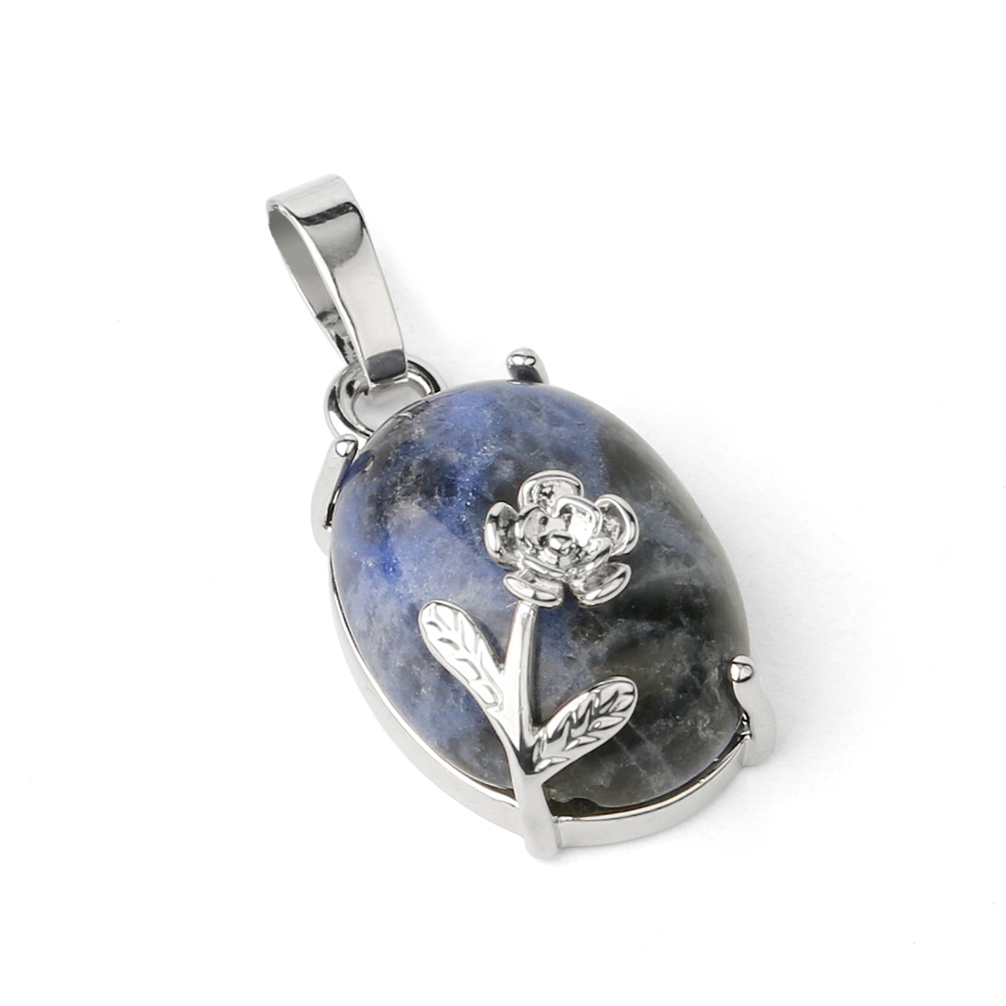 Pendentif en Sodalite "Humilité & Courage" - Cabochon