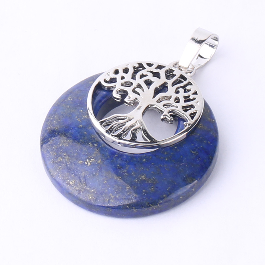 Pendentif Reiki en Lapis-Lazuli "Santé & Harmonie" - Arbre de vie