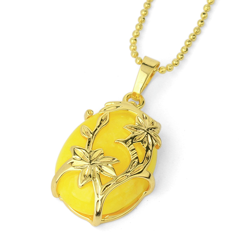 Chaîne et son Pendentif Reiki en Jade "Tempérance & Tolérance" - Cabochon