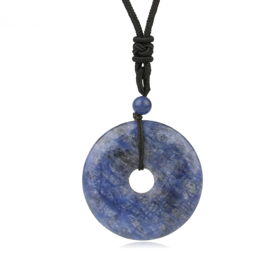 Cordon et son Pendentif Guérison en Sodalite "Humilité & Courage"