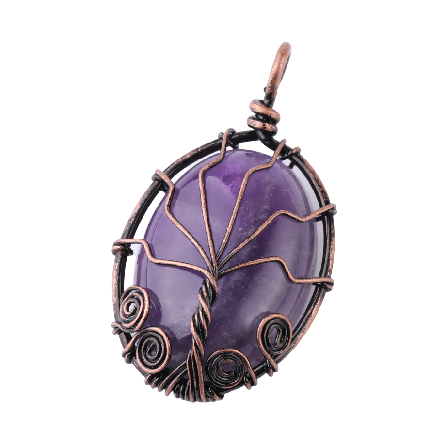 Pendentif Reiki en Améthyste "Force & Sagesse"