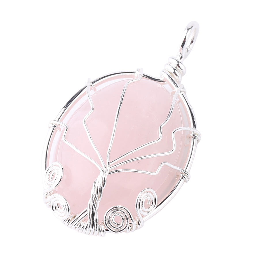 Pendentif Reiki en Quartz rose "Amour & Confiance en soi"