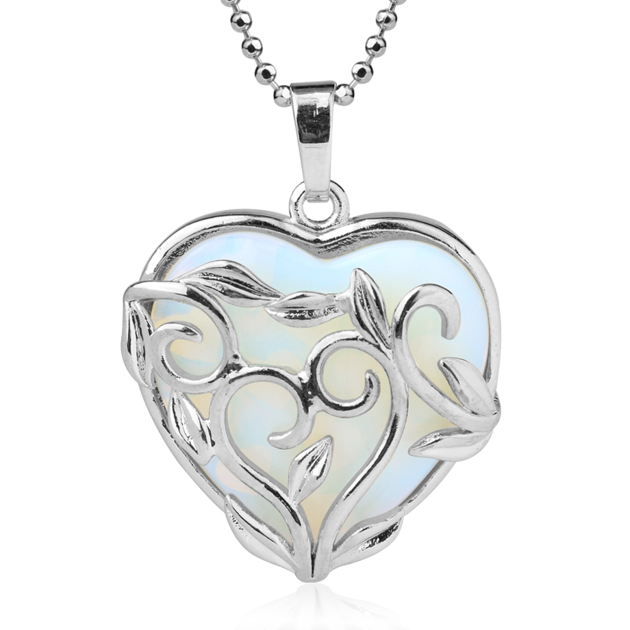 Chaîne et son Pendentif Guérison en Opale "Créativité & Spontanéité"