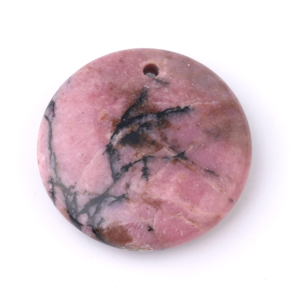 Pendentif en Rhodonite "Amour & Bienveillance"