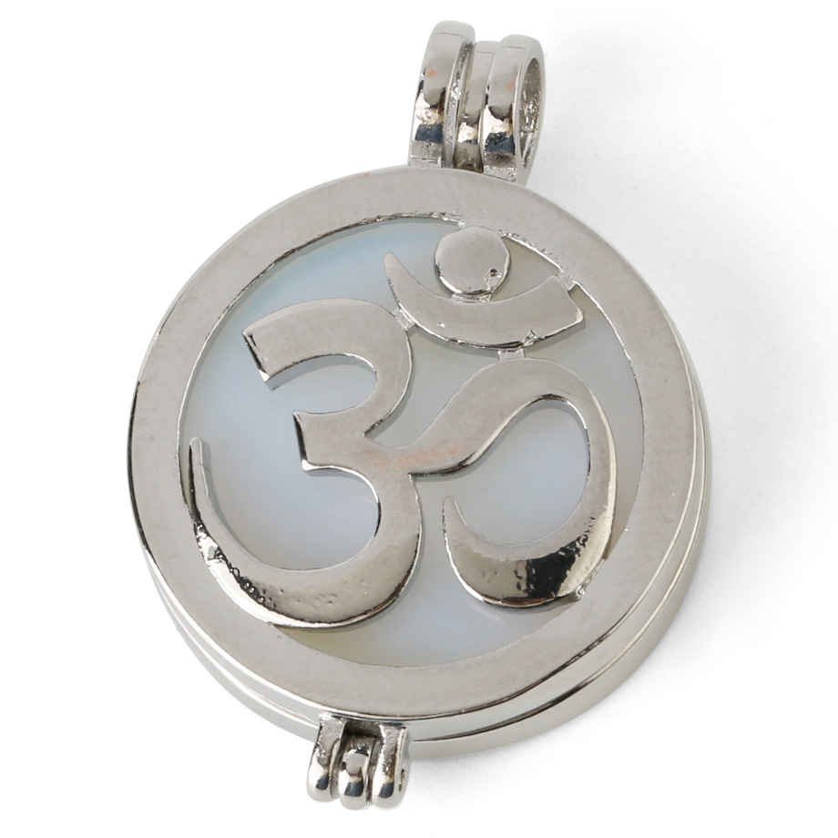 Pendentif Yoga en Opale "Créativité & Spontanéité" - Om