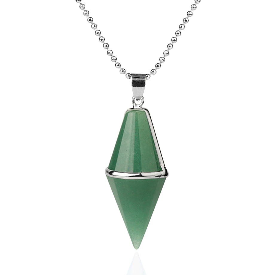 Chaîne et son Pendentif Guérison en Aventurine "Chance & Fortune"
