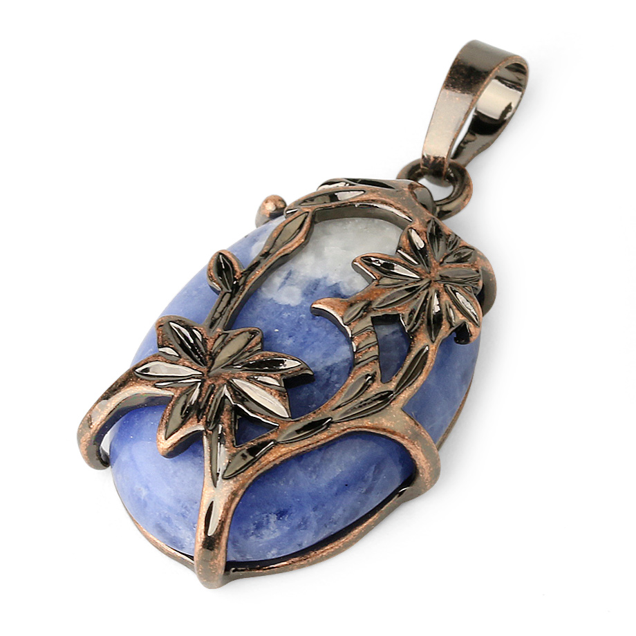 Pendentif en Sodalite "Humilité & Courage"