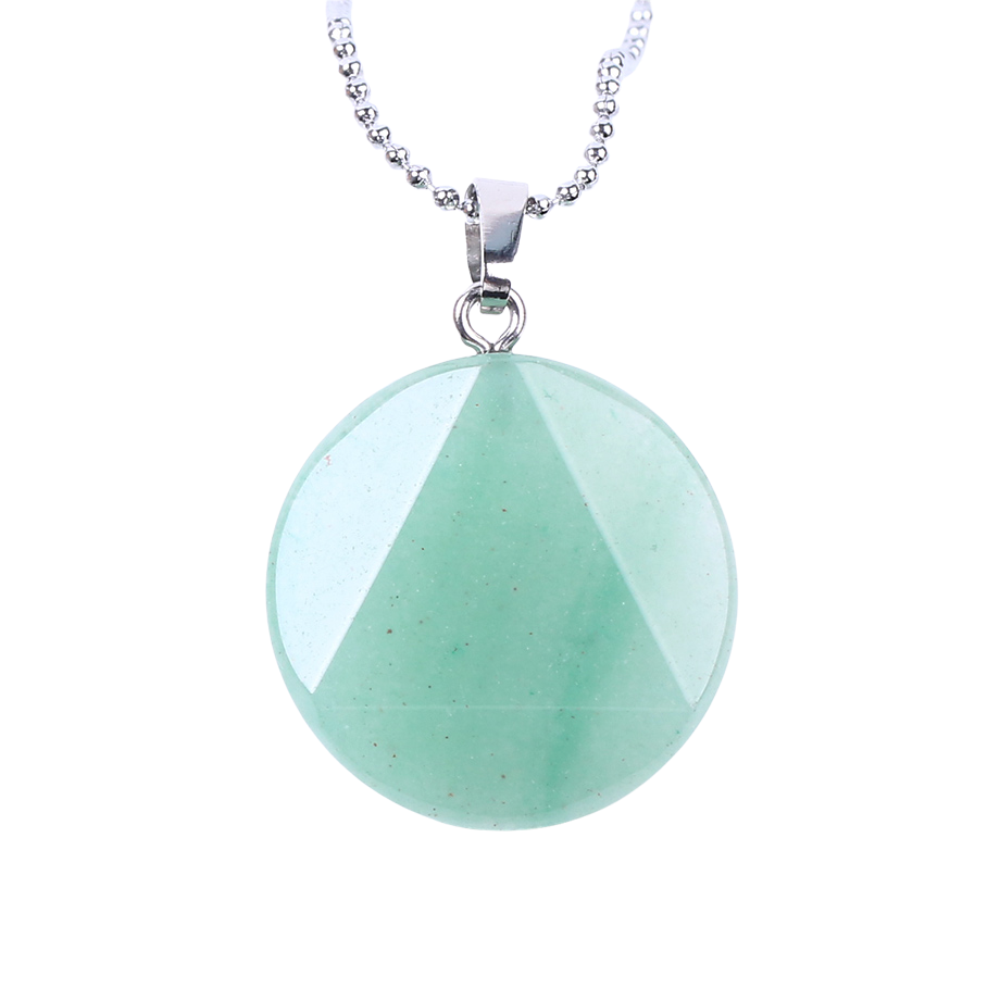 Chaîne et son Pendentif en Aventurine "Chance & Fortune"