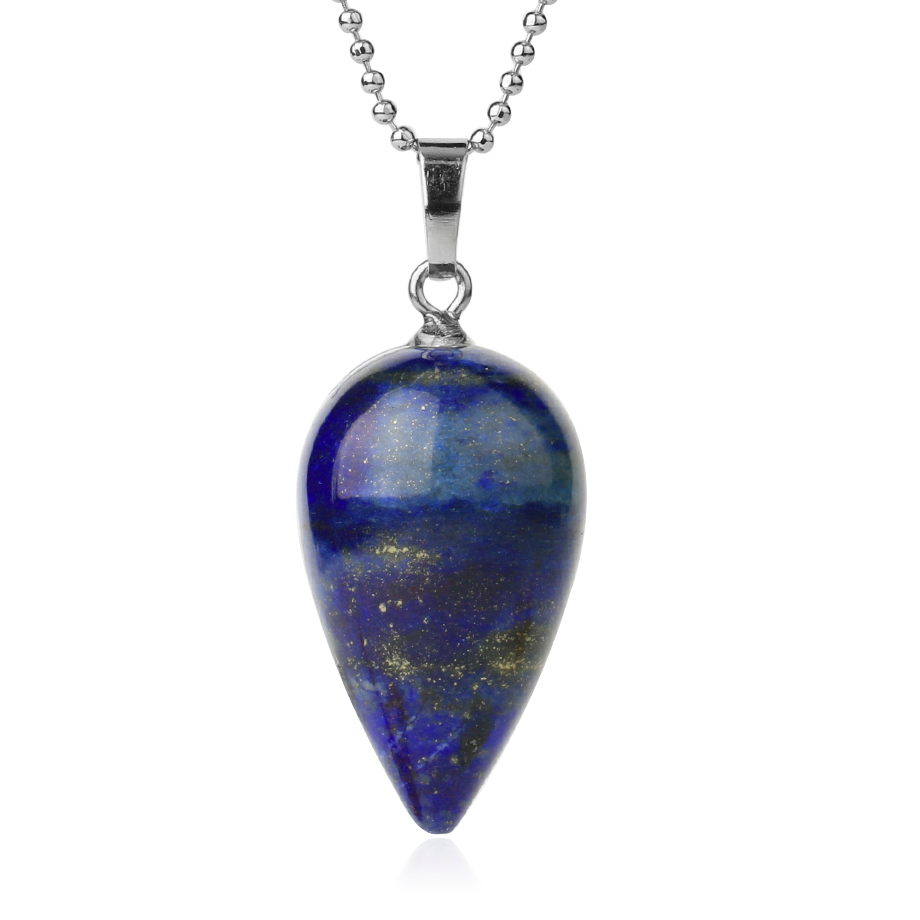 Chaîne et son Pendentif Guérison en Lapis-Lazuli "Santé & Harmonie" - Larme