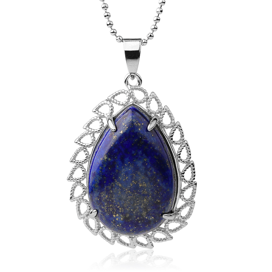 Chaîne et son Pendentif Reiki en Lapis-Lazuli "Santé & Harmonie"
