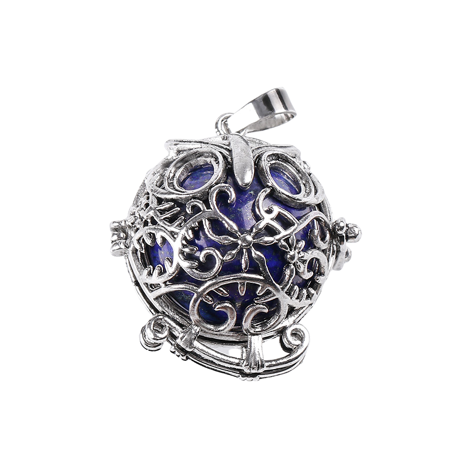 Pendentif en Lapis-Lazuli "Santé & Harmonie" - Chouette