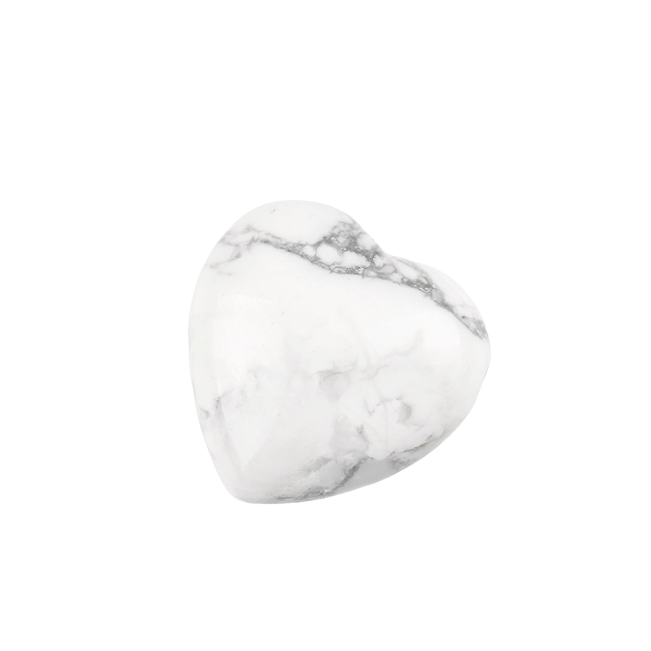 Pendentif Reiki en Turquoise blanche "Sagesse & Conscience" - Coeur