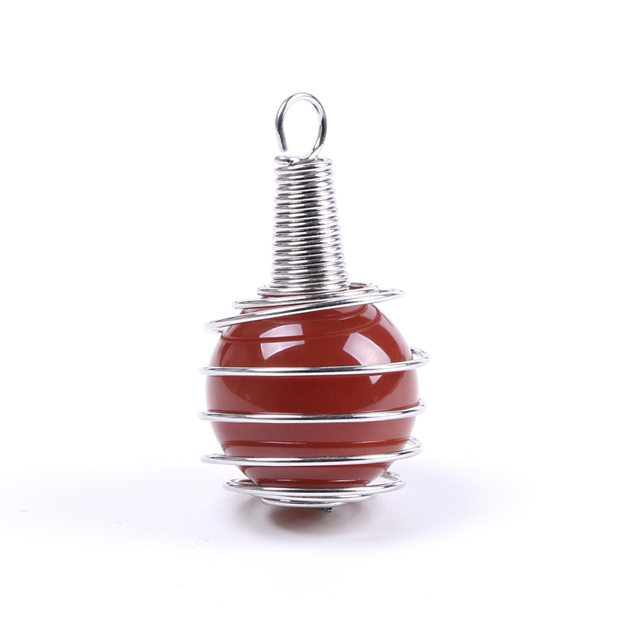 Pendentif Reiki en Agate feu "Énergie & Sécurité"