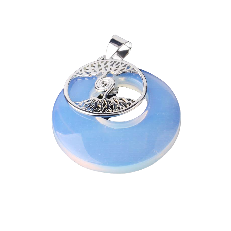 Pendentif en Opale "Créativité & Spontanéité" - Arbre de vie
