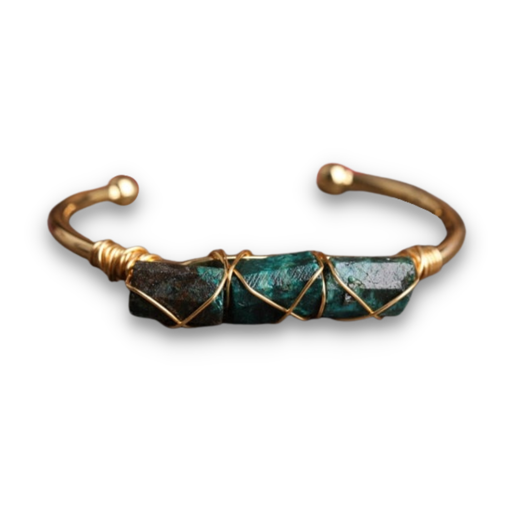 Bracelet en Chrysocolle "Paix & Pardon"