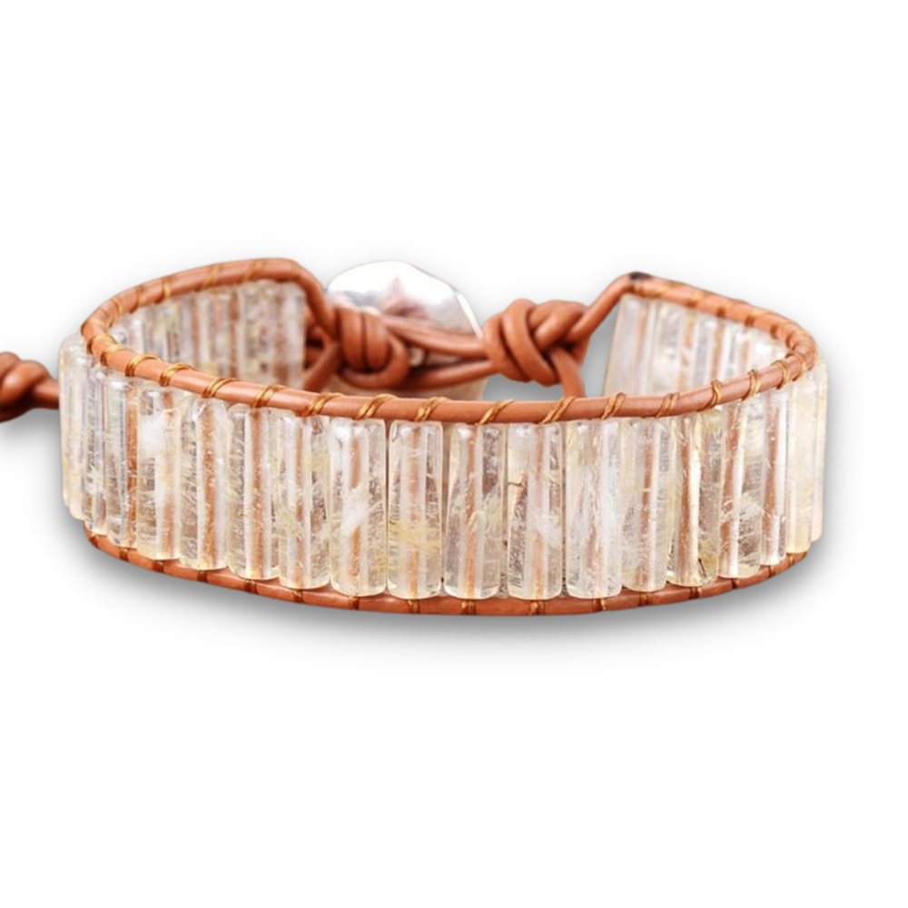 Bracelet Bohémien en Quartz "Clairvoyance & Sagesse"