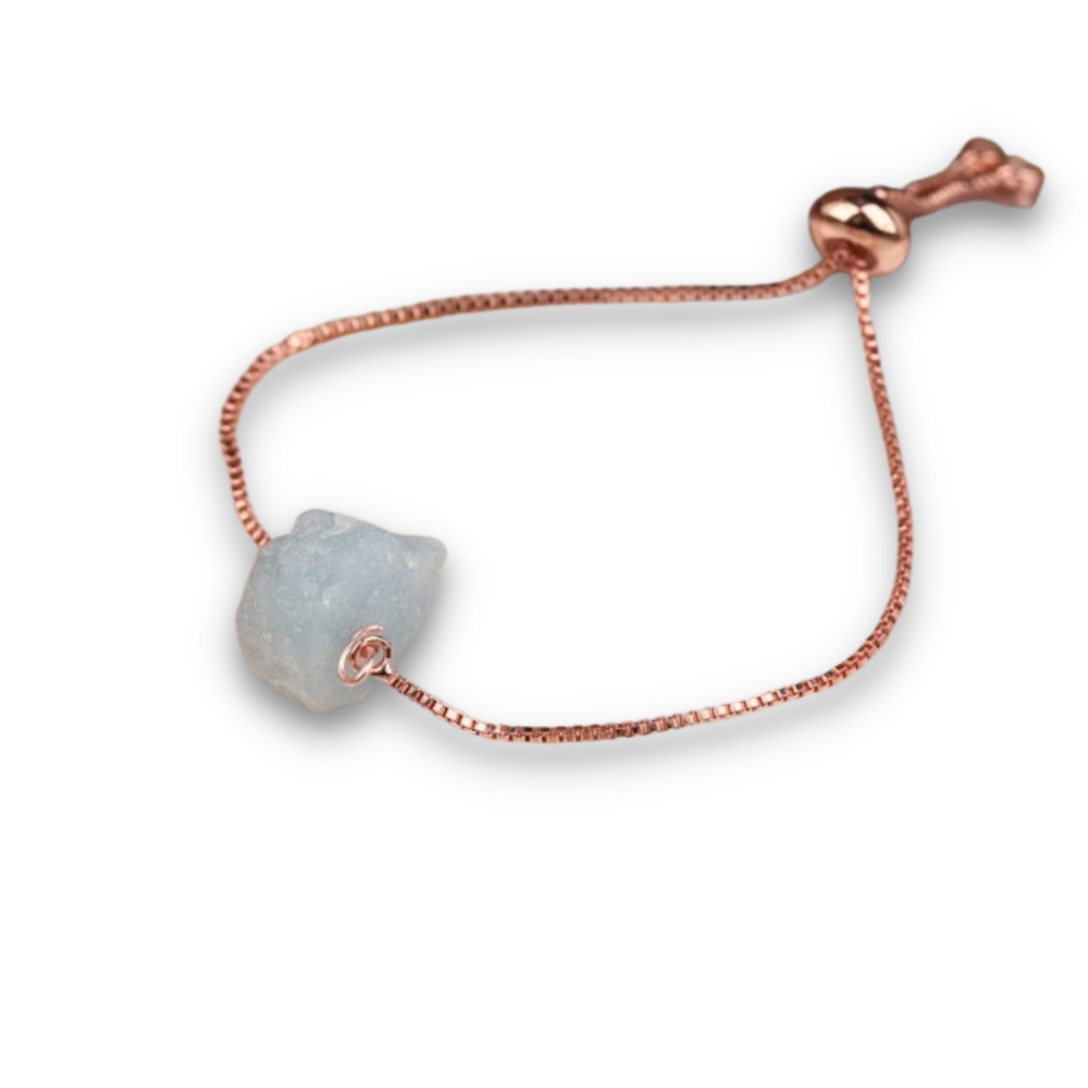 Bracelet en Aigue Marine "Jeunesse & Guérison"