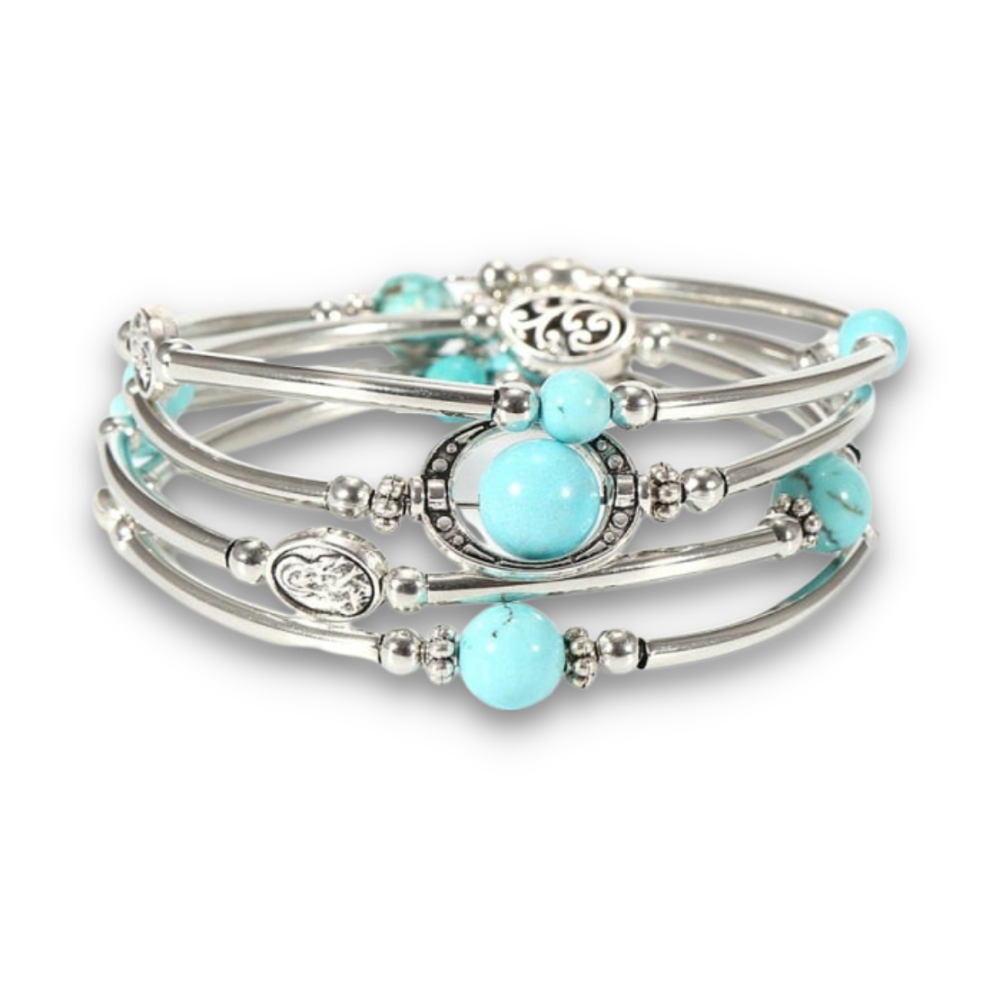 Bracelet en Turquoise "Stabilité & Empathie"