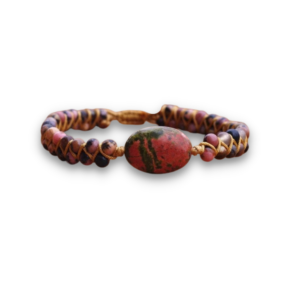 Bracelet Yoga en Rhodonite "Amour & Bienveillance"