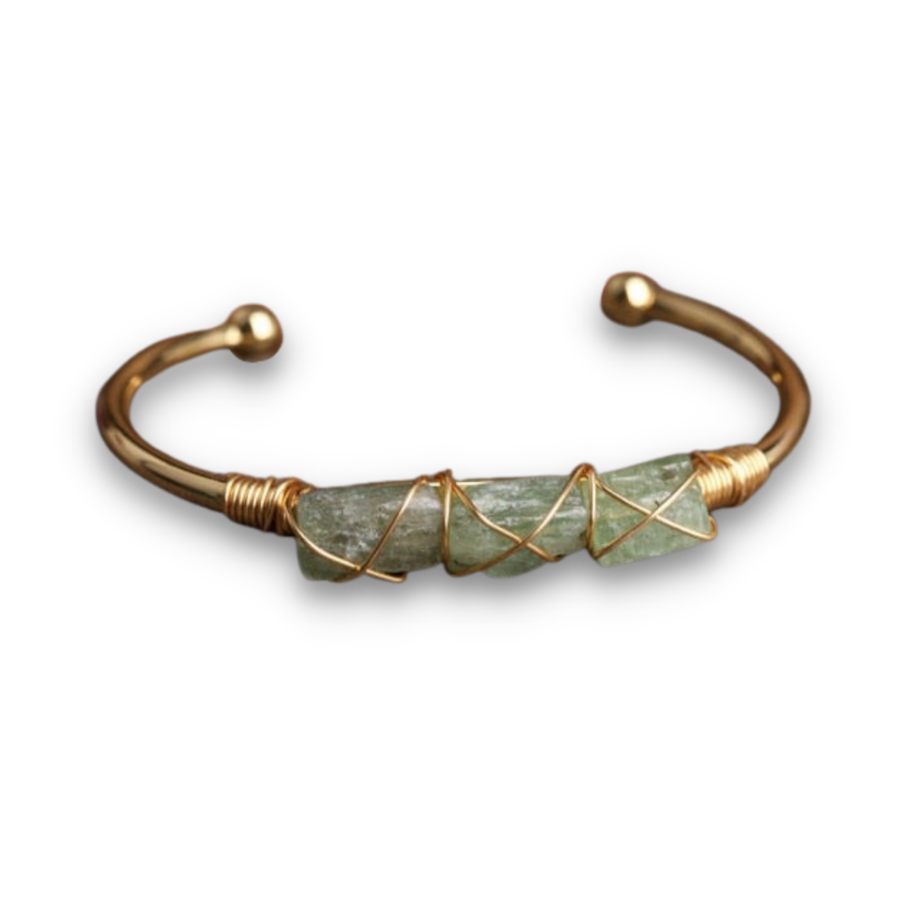 Bracelet en Apatite verte "Écoute & Compassion"