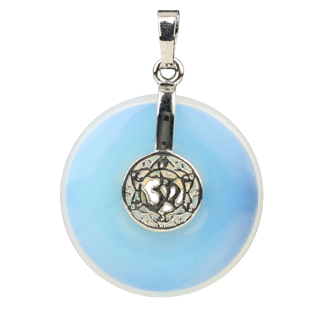 Pendentif Yoga en Opale "Créativité & Spontanéité" - Om