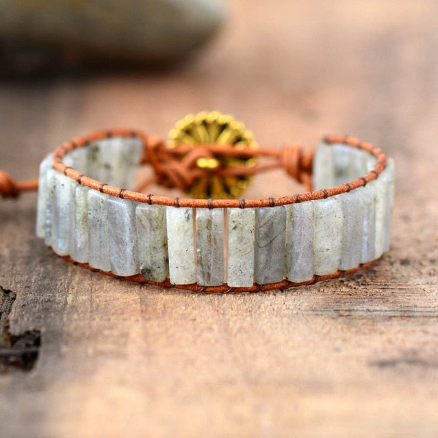 Bracelet Bohémien en Labradorite "Protection & Développement"