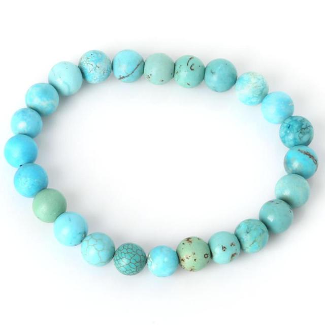 Bracelet en Turquoise bleue "Sérénité & Bien être"