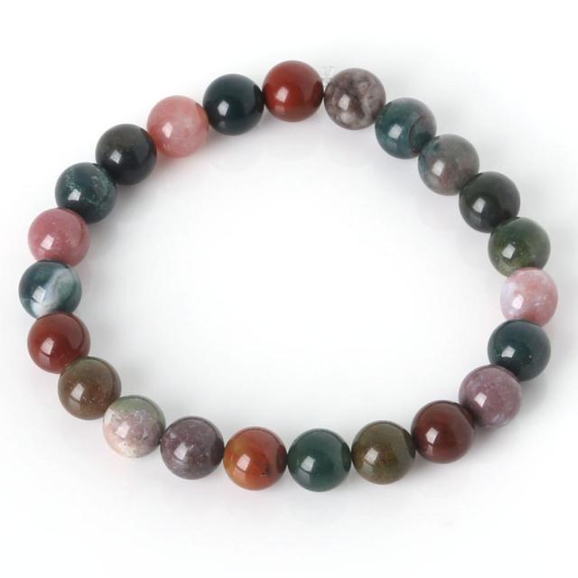 Bracelet en Agate indienne "Équilibre & Prospérité"
