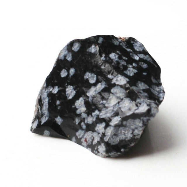 Pierre Brute Guérison en Obsidienne neige "Ancrage & Protection"