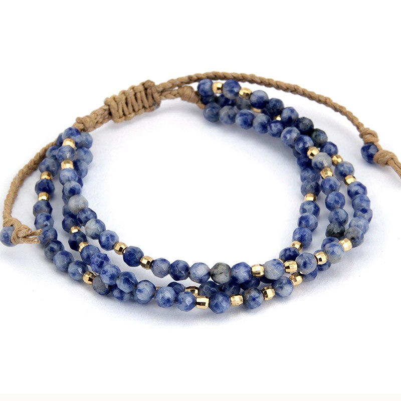 Bracelet en Sodalite "Humilité & Courage"