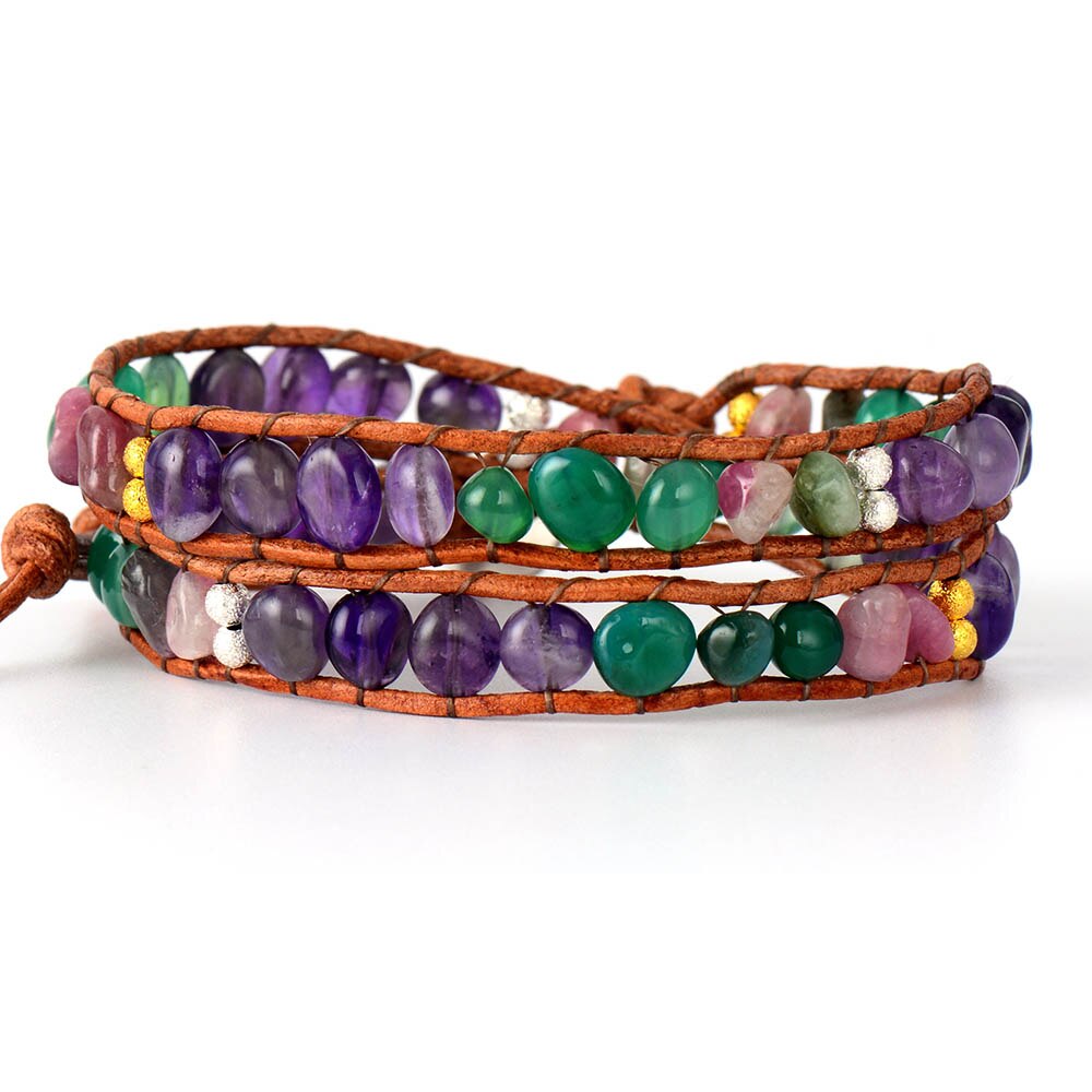 Bracelet Bohémien Guérison en Tourmaline "Joie & Bonheur"