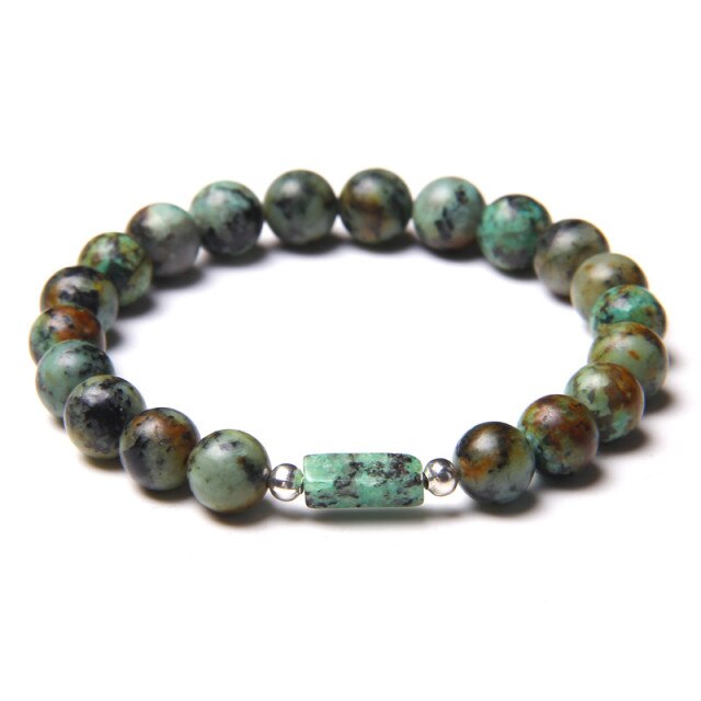 Bracelet Guérison en Jaspe Africain "Empathie & Communication"