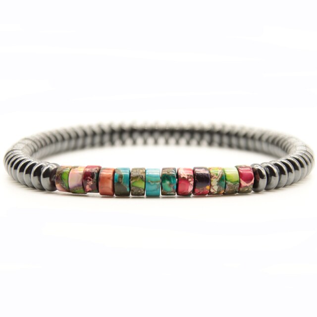 Bracelet en Hématite "Force & Puissance"