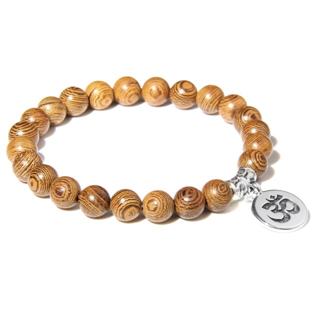 Bracelet en Bois "Amplification & Energie" - Om