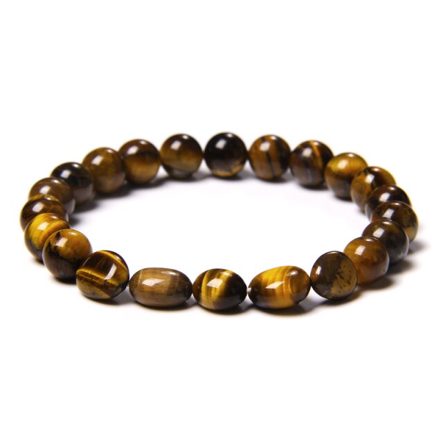 Bracelet Yoga en Oeil de tigre "Courage & Audace"