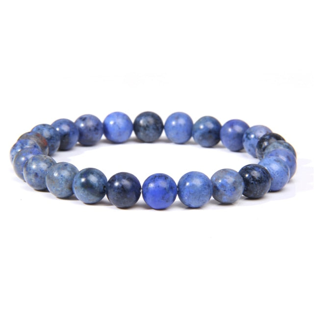Bracelet Yoga en Sodalite "Humilité & Courage"