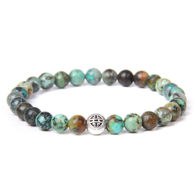Bracelet Reiki en Jaspe Africain "Empathie & Communication"