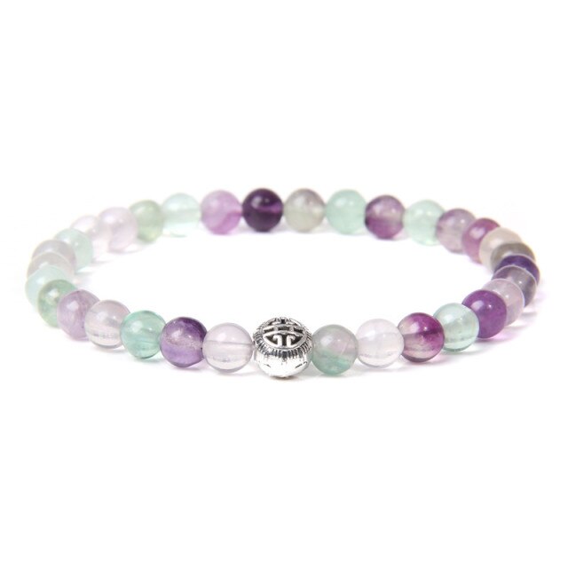 Bracelet Reiki en Fluorite "Stabilité & Clairvoyance"