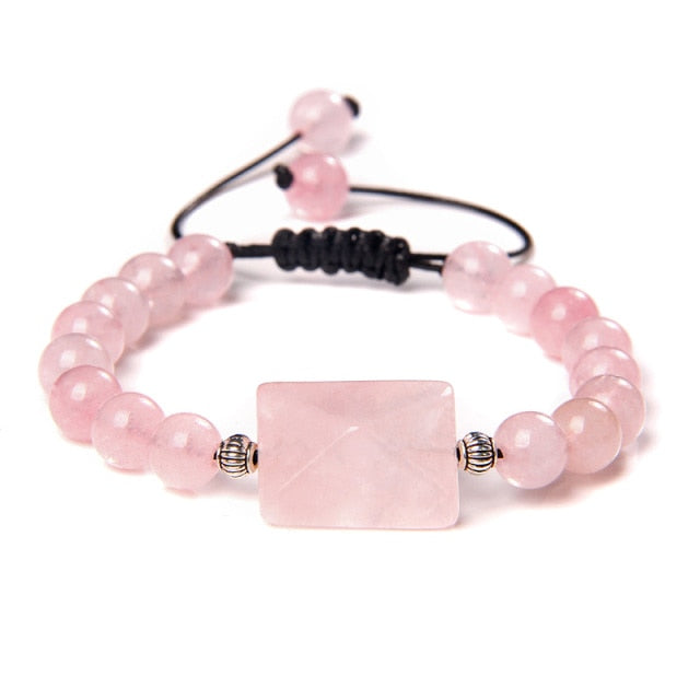 Bracelet en Quartz rose "Amour & Confiance en soi"
