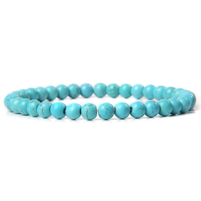 Bracelet Reiki en Turquoise bleue "Sérénité & Bien être"