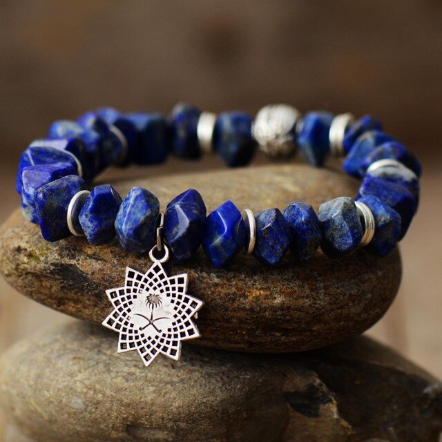 Bracelet en Lapis Lazuli "Santé & Harmonie"