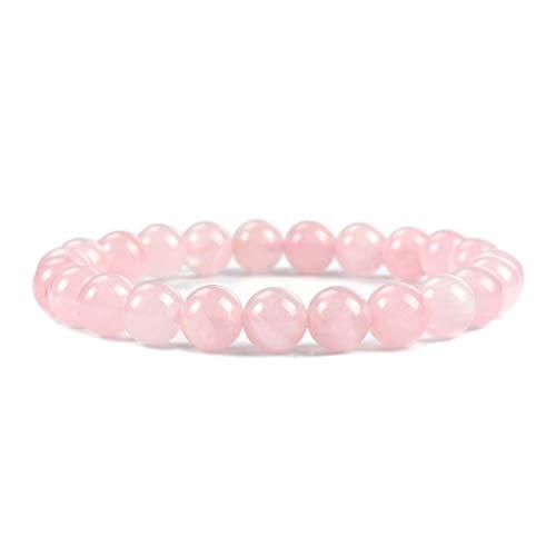 Bracelet Yoga en Quartz rose "Amour & Confiance en soi"