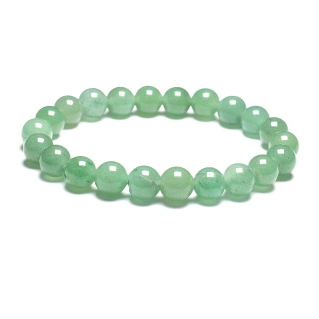 Bracelet Yoga en Aventurine verte "Développement & Épanouissement"