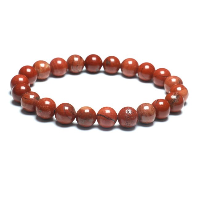 Bracelet Guérison en Jaspe rouge "Force & Spiritualité"