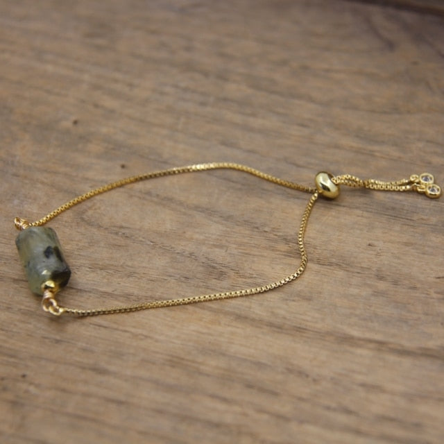 Bracelet en Prehnite "Conscience & Acceptation"