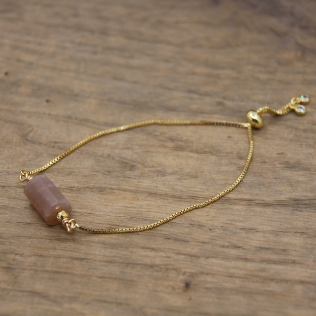 Bracelet en Pierre de soleil "Chaleur & Optimisme"